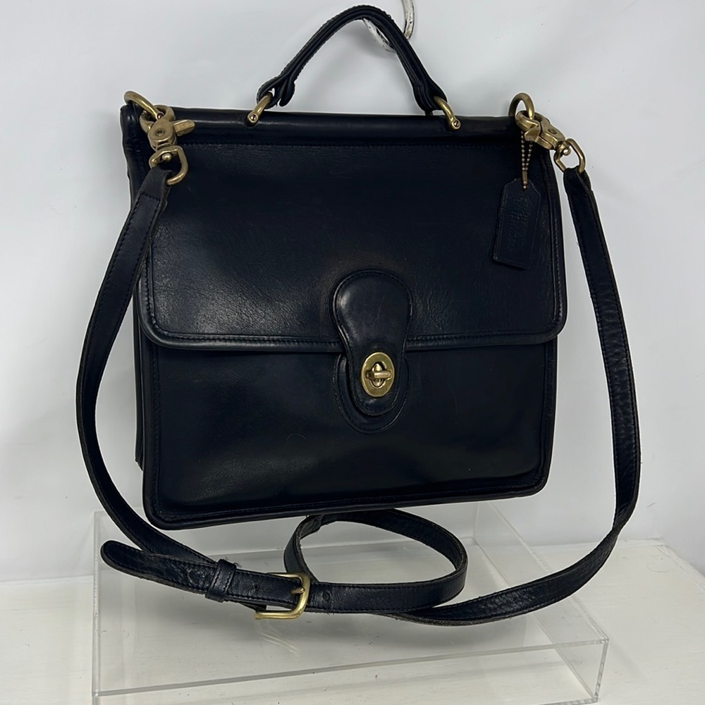 Coach Legacy Vintage 9927 Willis Black Leather Shoulder Crossbody Handbag
